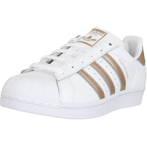 adidas damen sneaker weiß gold|Weiße Frauensneakers .